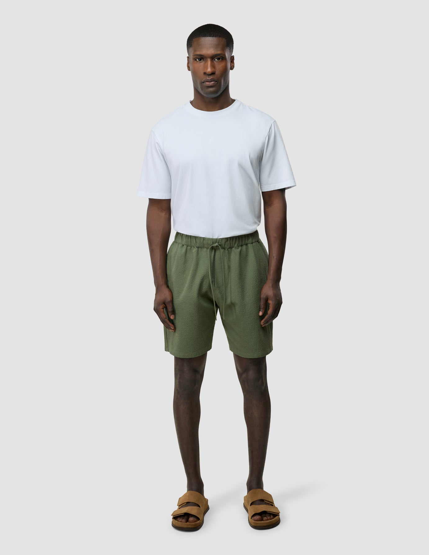 Seersucker Shorts Clover Green